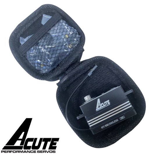 ACUTE XP1506R – DIGITAL HV LOW PROFILE DABLTS BRUSHLESS SERVO – TITANIUM/STEEL GEARS – FULL ALLOY CASE (15.0KG TORQUE – 0.06S SPEED @7.4V)