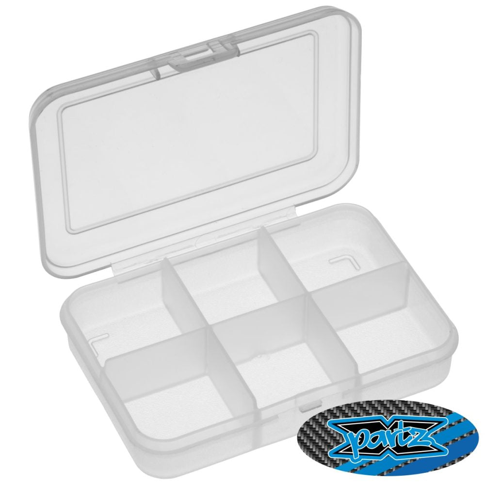 X-Partz Assortment parts box – small – 6 compartment (91 x 66 x 21mm)