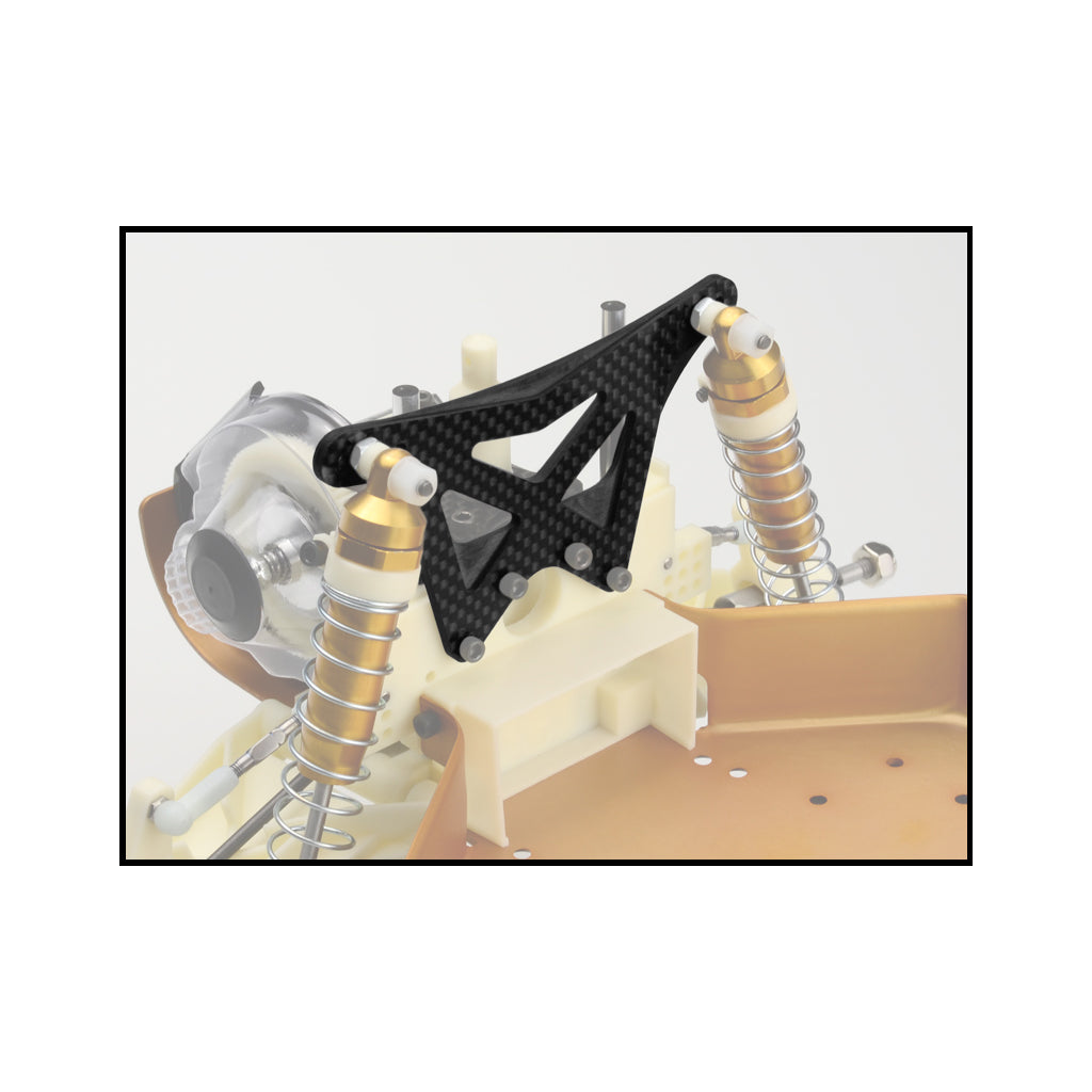RC10 CLASSIC/WORLDS 2.5MM C/F REAR SHOCK TOWER