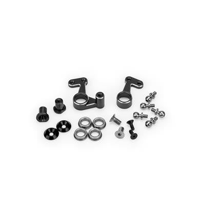 RC10 | FT Gen2 Alloy Steering Bellcrank Set Black