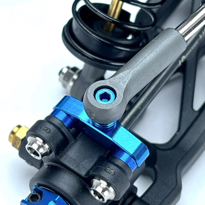R1 Wurks – Titanium turnbuckle ball stud set – blue anodised – 12 pcs (AE B7)