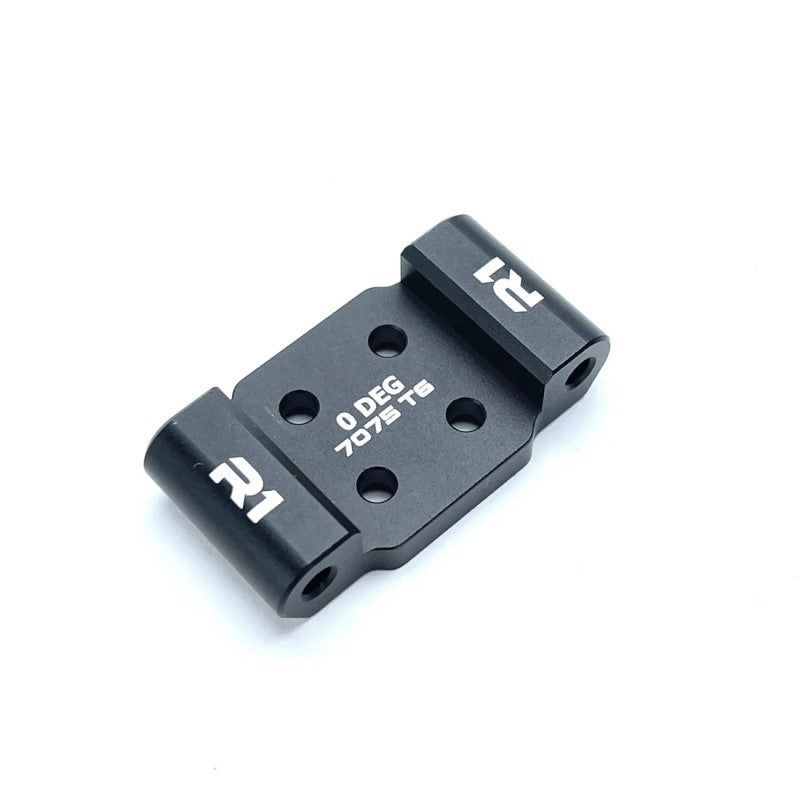 R1 WURKS – BLACK 7075 T6 ALUMINIUM FRONT BULKHEAD – 0 DEG (AE B7)