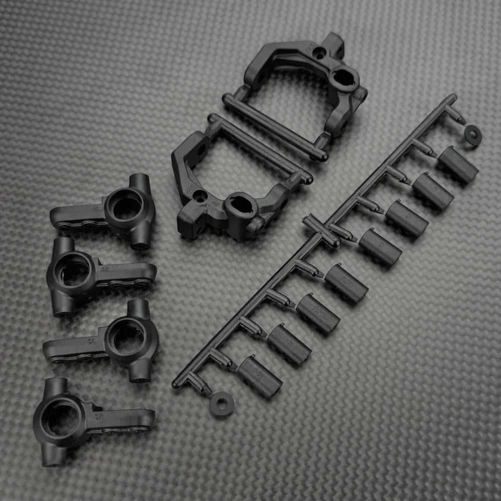 R1 Wurks – Caster and Steering Block set – 3mm and 4mm trailing (R1B)