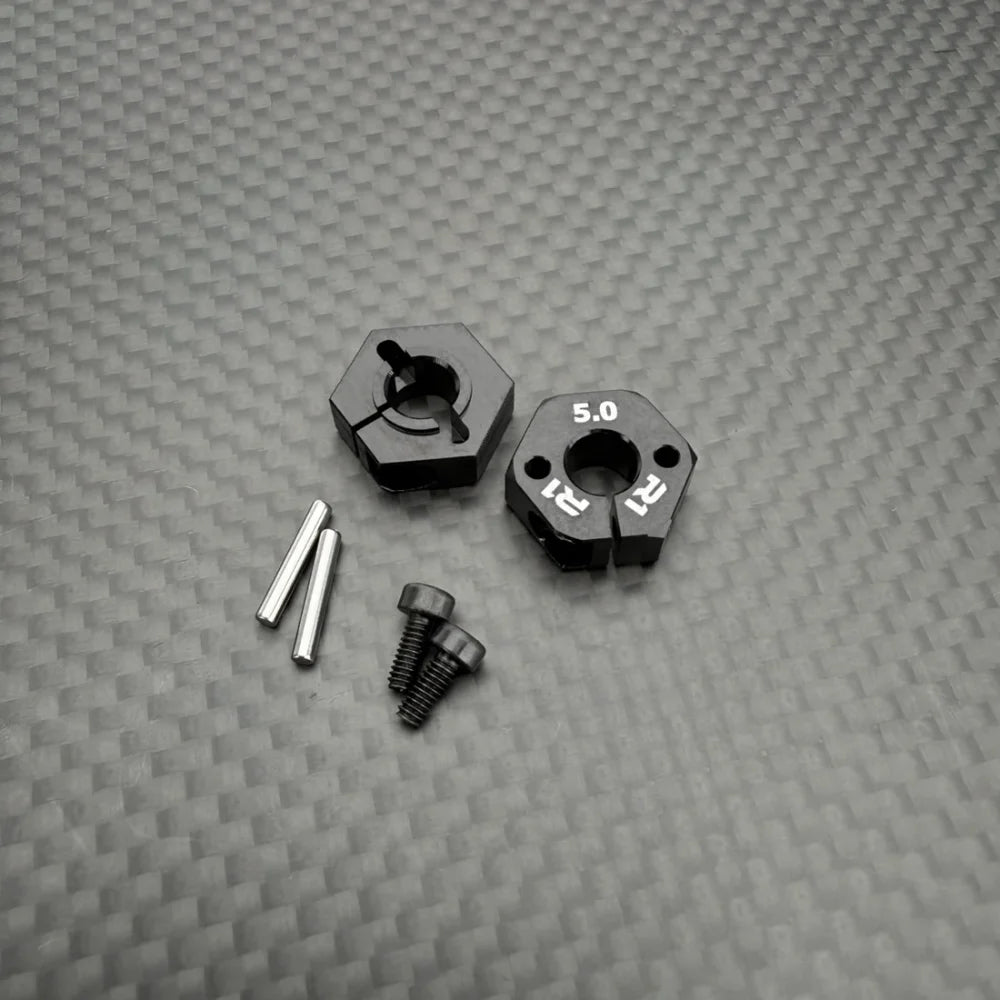 R1 Wurks – Black 7075 T6 Aluminium Clamping Wheel Hexs – 5.0mm – pr (R1B)