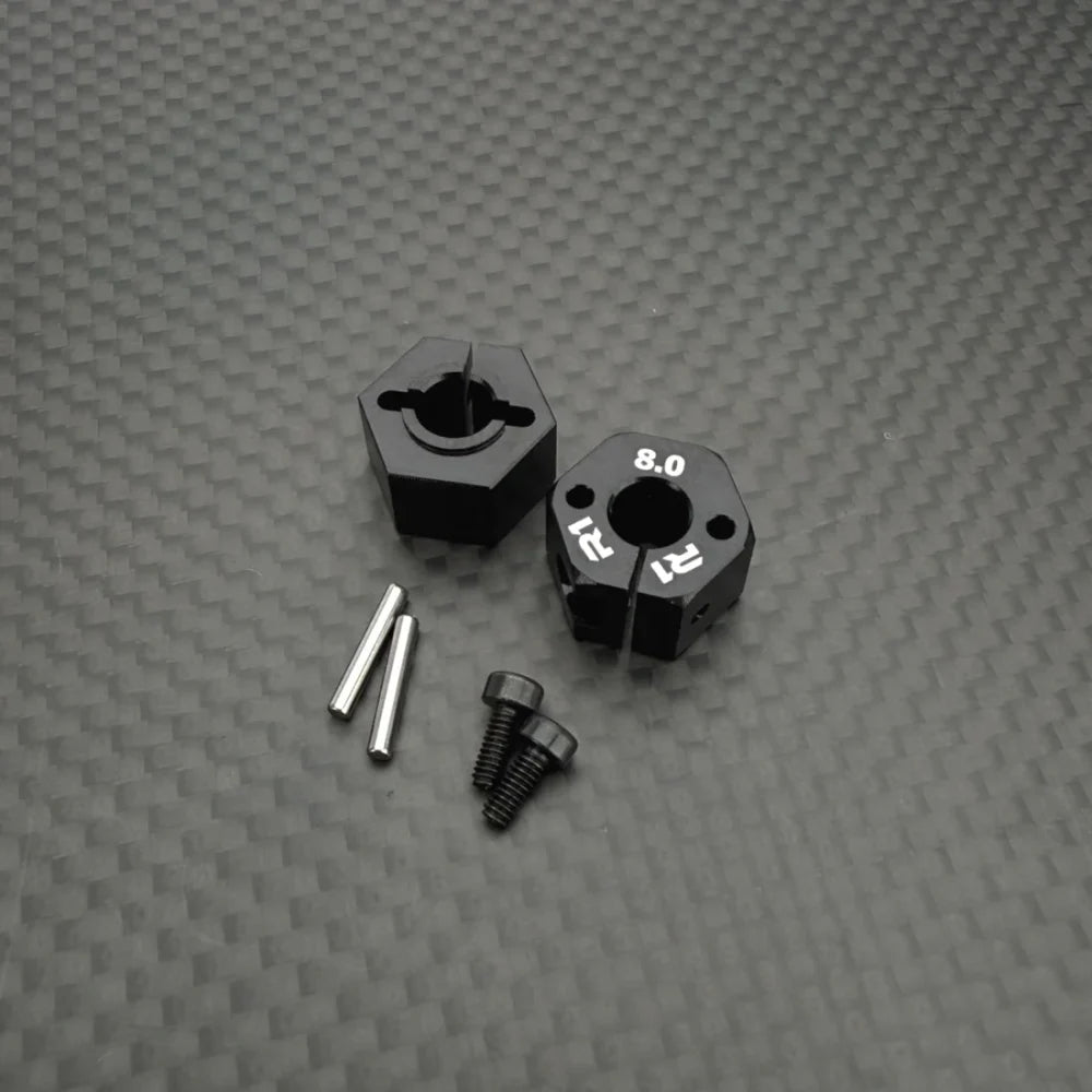 R1 Wurks – Black 7075 T6 Aluminium Clamping Wheel Hexs – 8.0mm – pr (R1B)