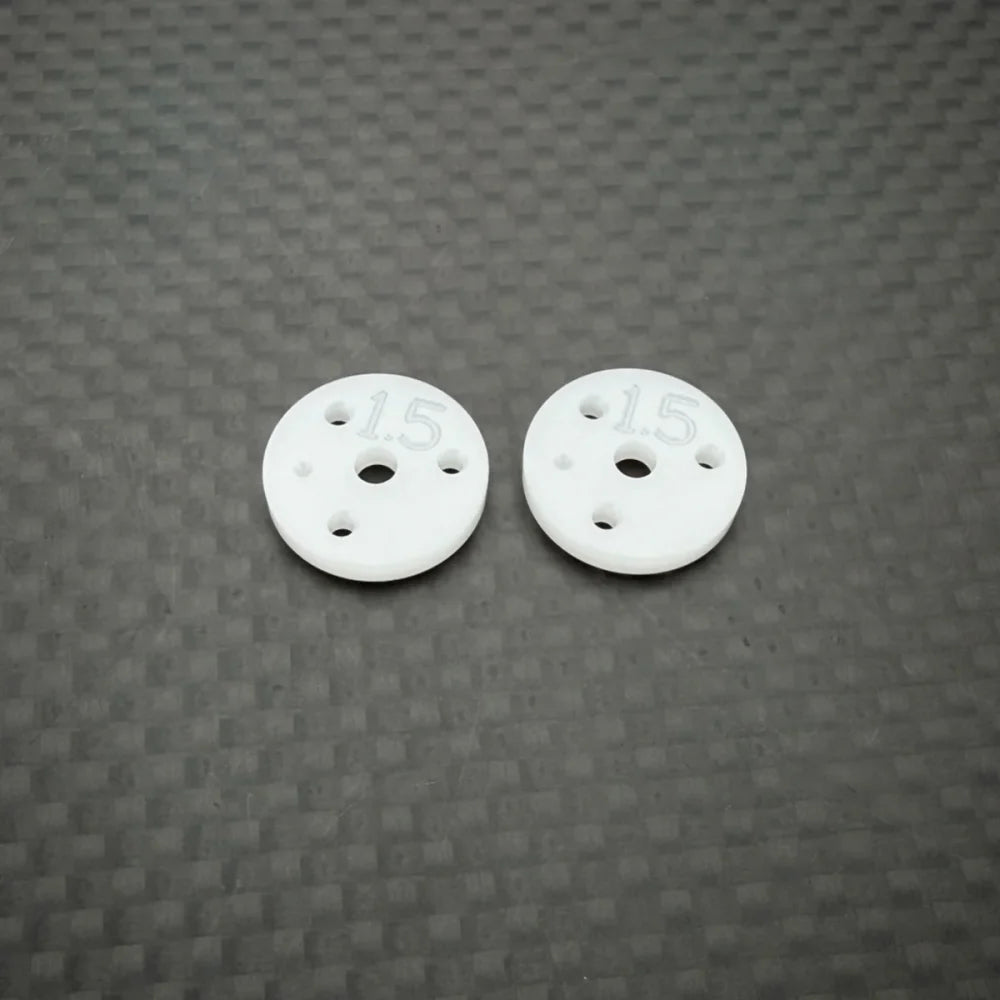 R1 Wurks – CNC Machined 13mm Shock Pistons – 2.0mm thick – 1.5mm x 3 hole (R1B)