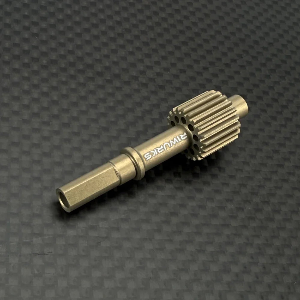 R1 Wurks – Lightweight Hard Coated Machined Aluminium Top Shaft Gear (R1B)