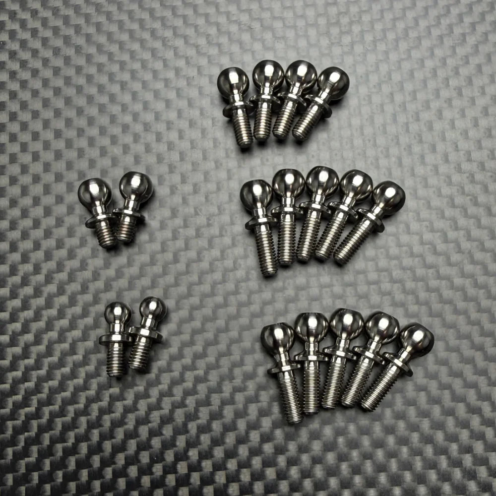 R1 Wurks – Titanium ball stud set – Carpet Spec – 18 pcs (R1B)