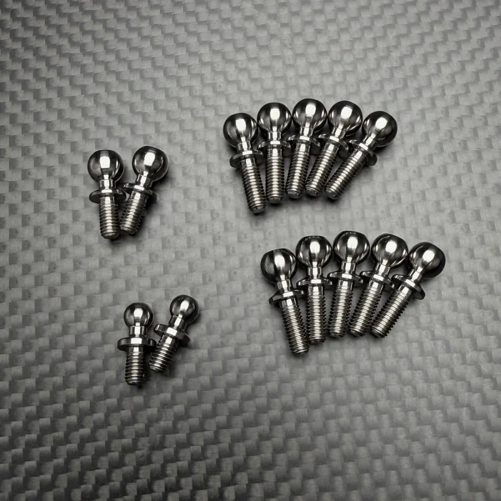 R1 Wurks – Titanium ball stud set – Dirt Spec – 14 pcs (R1B)