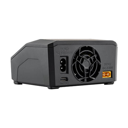 TOOLKIT RC – M6DAC PRO – 0.1-16.0AMP 400W MULTI-CHEMISTRY 240V AC/12V DC 2 CHANNEL CHARGER AND DISCHARGER WITH WIRELESS AND 65A FASTCHARGE (1-6S LIPO OR 1-16S NIXX)