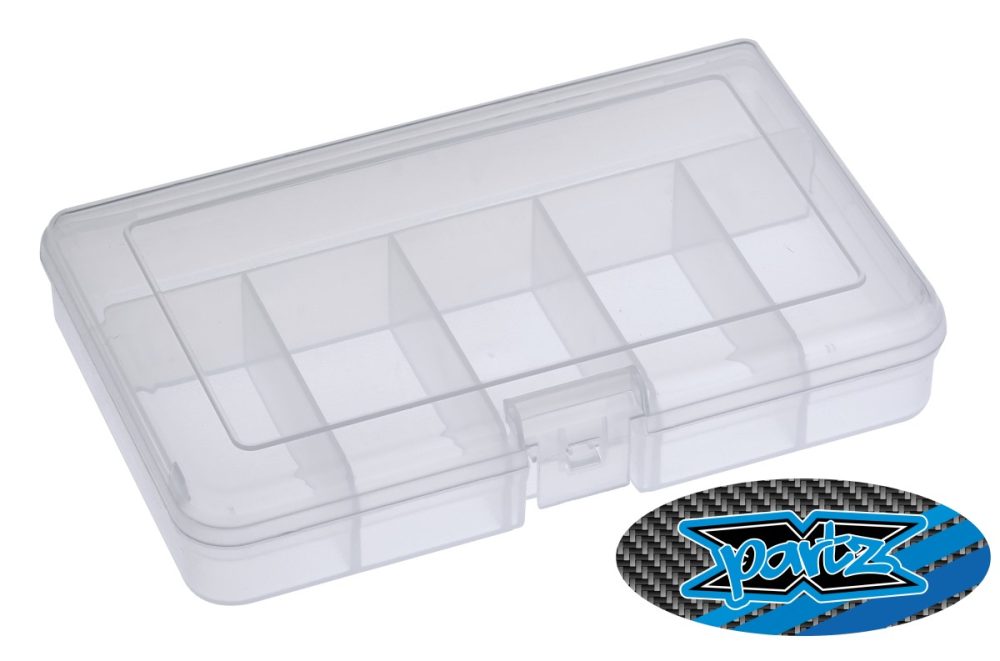 X-Partz Assortment parts box – medium – 6 compartments (165 x 112 x 31mm)
