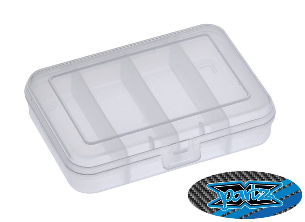 X-Partz Assortment parts box – small – 4 compartment (91 x 66 x 21mm)