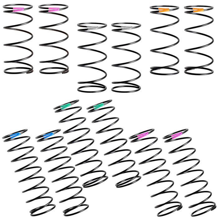 1UP X-GEAR – 13MM BUGGY FIRM SPRING SET PRO PACK – FRONT AND REAR (6 PAIRS)