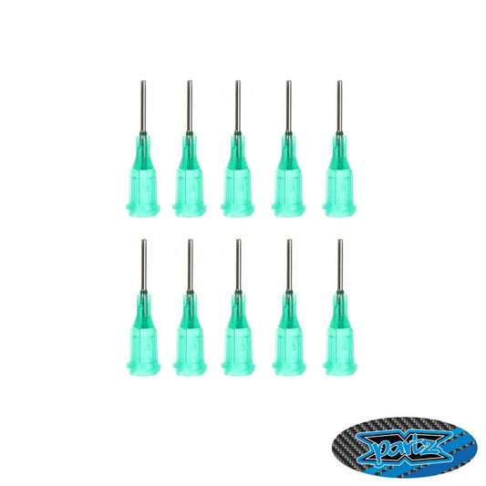 X-Partz – metal tip glue nozzles – thick – green (10 pcs)