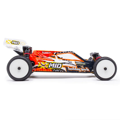 HOBBYTECH XMID 2WD 1/10TH BRUSHLESS BUGGY RTR INC BATTERY AND CHARGER.