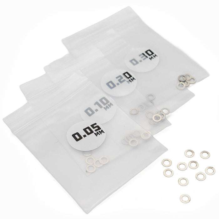 1UP RACING – MICROTUNE SHIMS – 3.0MM ID (0.05, 0.1, 0.2, 0.3 – 10 PCS EACH)