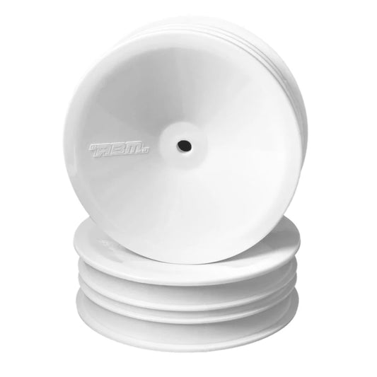 ABM40001 Front Wheel for 1/10th Off Road 2wd -White (2pcs)