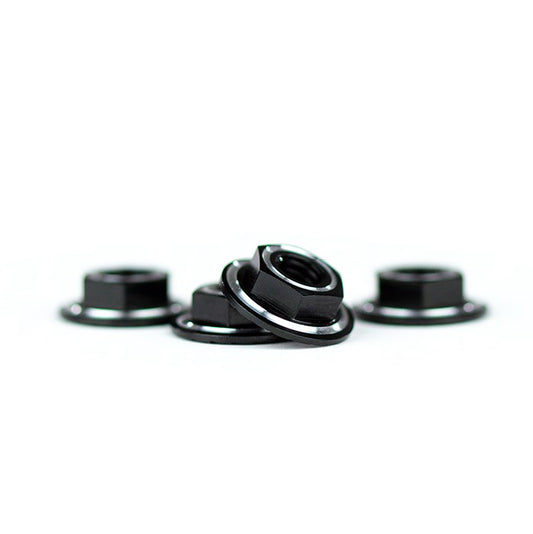 AVID RINGER M4 SERRATED WHEEL NUTS – BLACK (4 PCS)