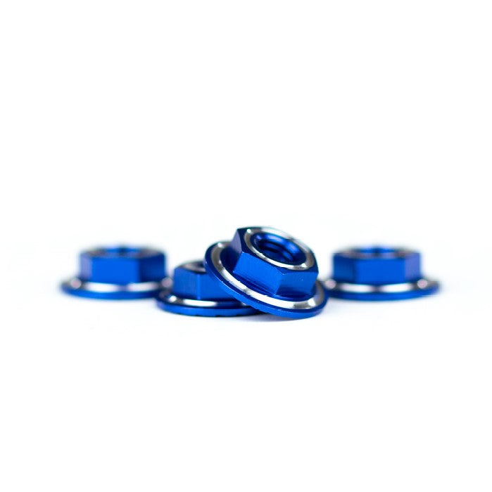 AVID RINGER M4 SERRATED WHEEL NUTS – BLUE (4 PCS)