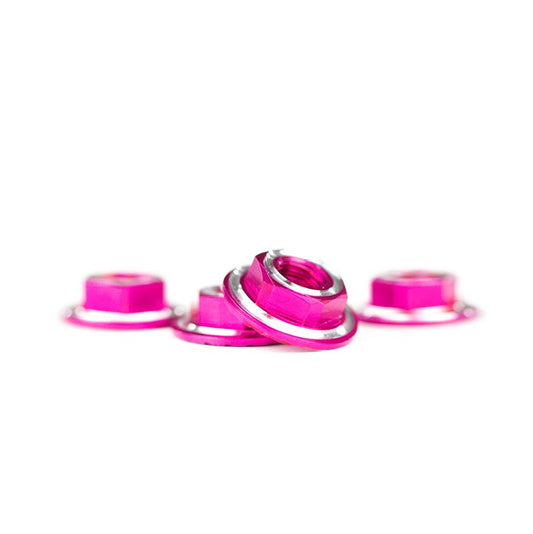 AVID RINGER M4 SERRATED WHEEL NUTS – PINK (4 PCS)