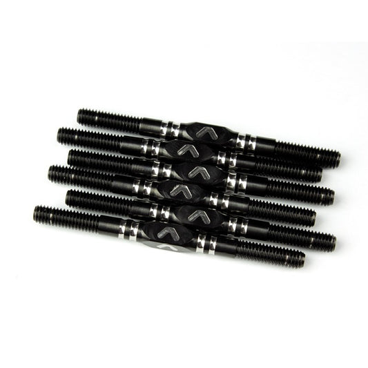 Avid – Ringer 3.5mm titanium turnbuckle set – Black (Associated B7 or B7D)