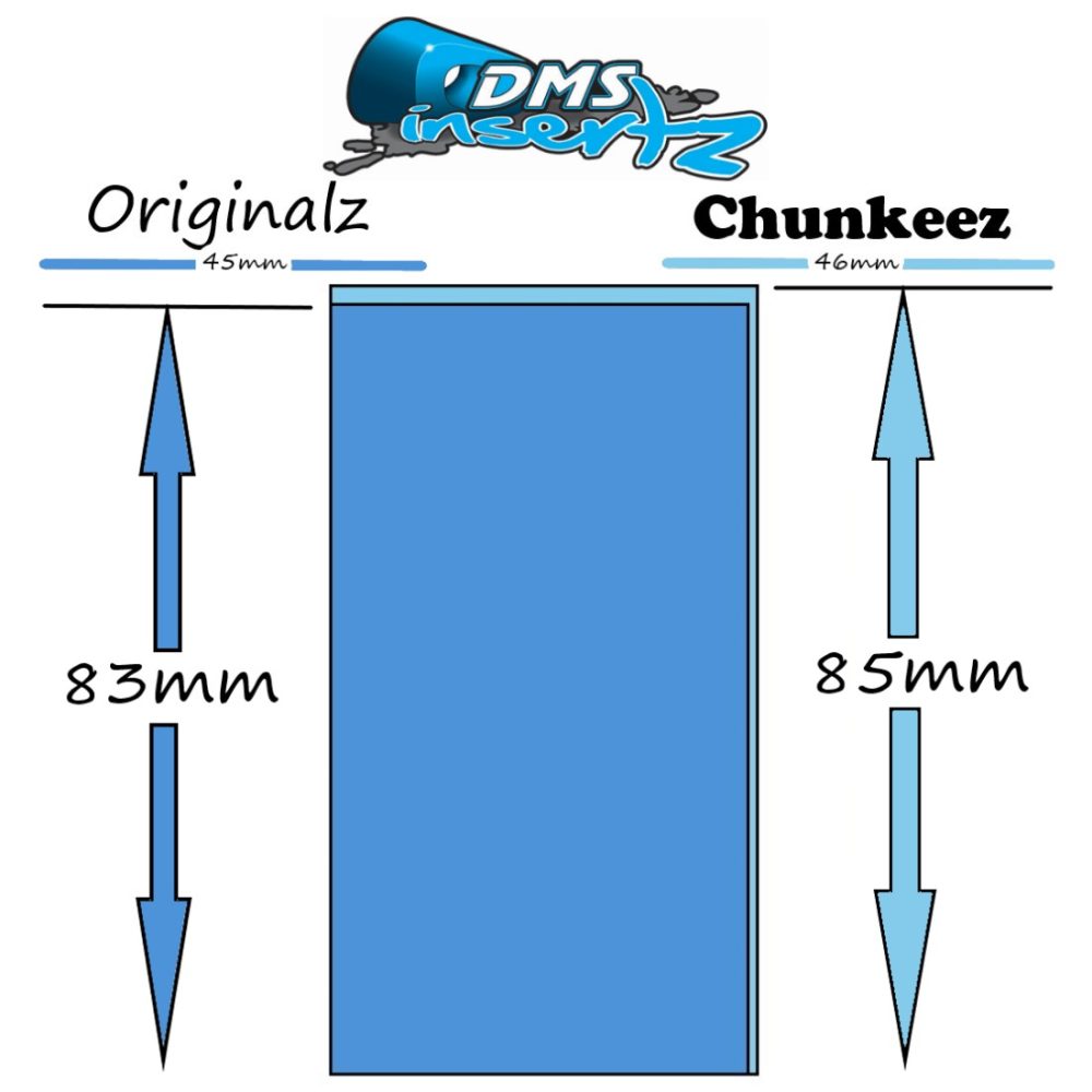 DMS Insertz – Chunkeez – Oversize Blue rear foam tire Insertz – medium (1 pr)