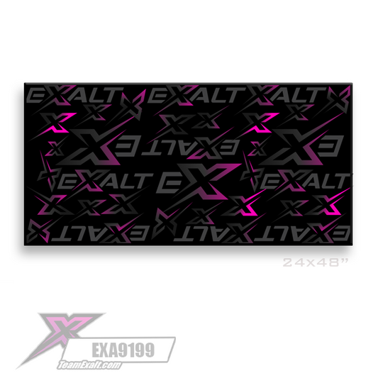 Team Exalt pit mat with stitched edges (24 x 48 inch)