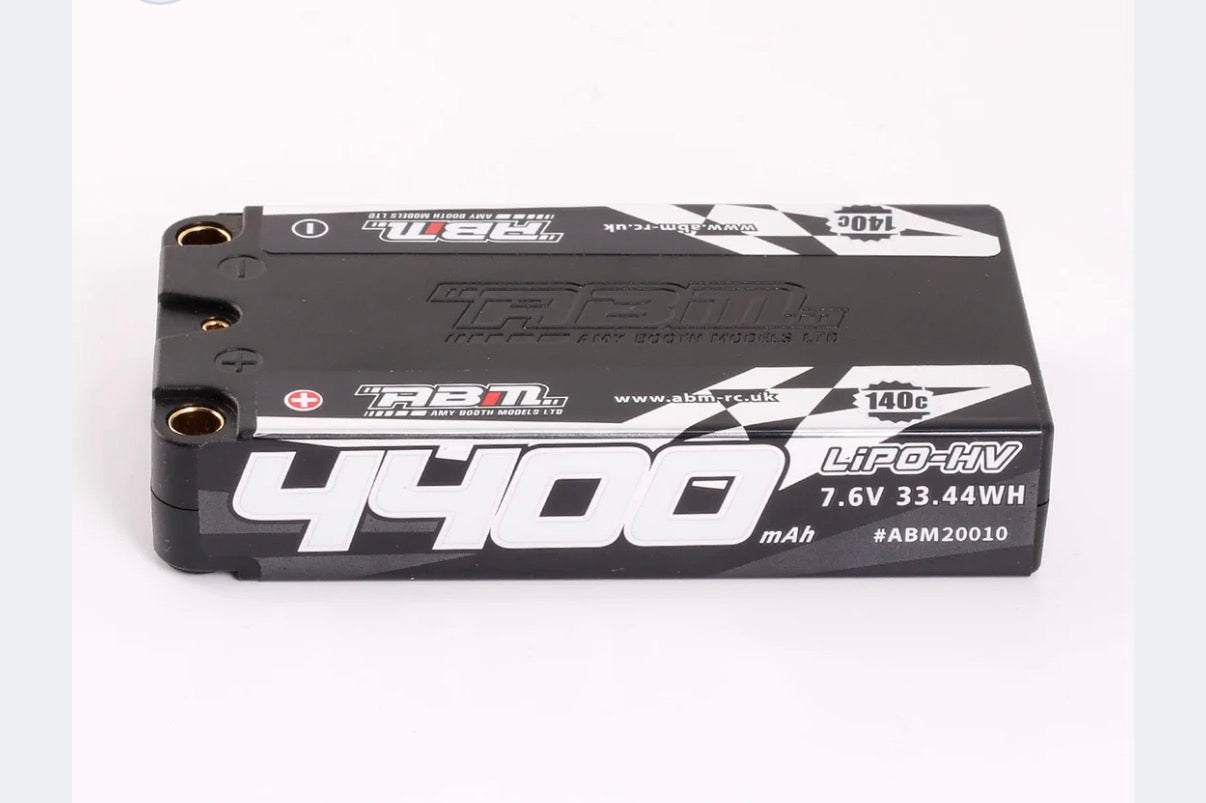 ABM 4400 LCG Shorty 7.6v Lipo-HV 140c 5mm connectors
