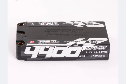 ABM 4400 LCG Shorty 7.6v Lipo-HV 140c 5mm connectors