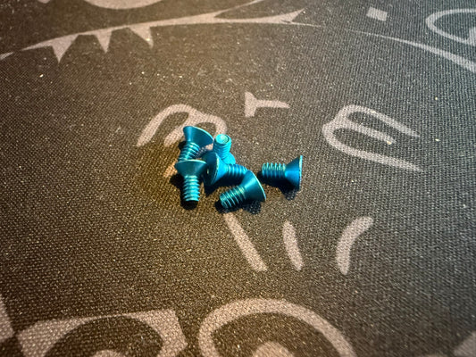 4-40 x 1/4 Countersunk - Blue