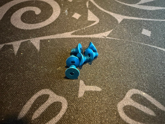 4-40 x 3/16 Countersunk - Blue