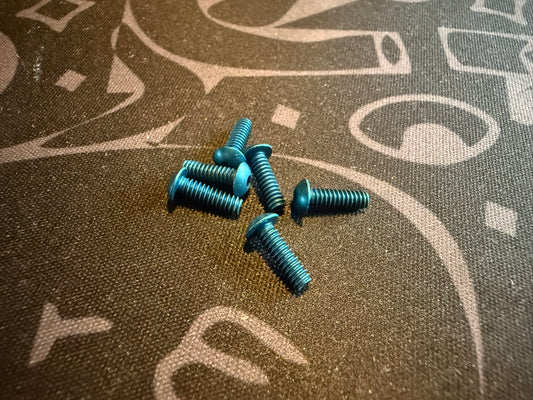 4-40 x 3/8 Button - Blue