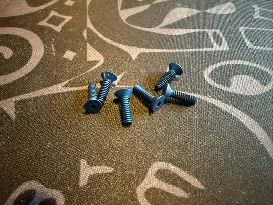 4-40 x 7/16 Countersunk - Blue