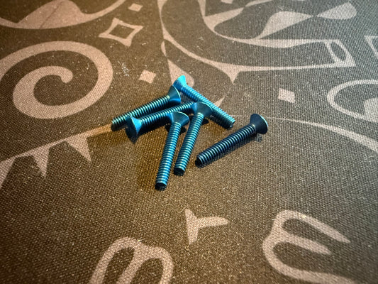 4-40 x 3/4 Countersunk - Blue