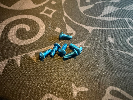 4-40 x 5/16 Button - Blue