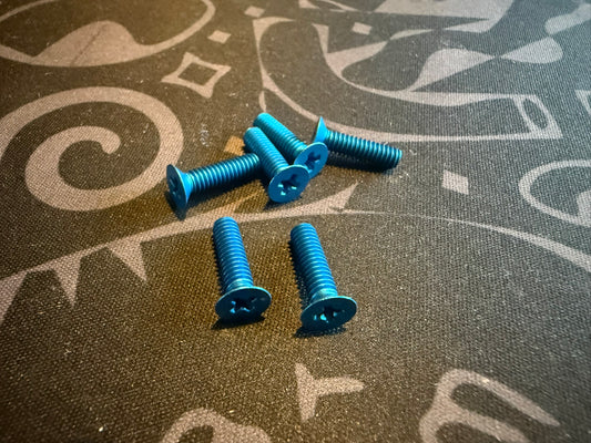 8-32 x 5/8 100 Degree Flat Head Phillips - Blue