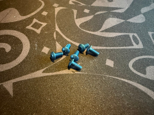 4-40 x 1/4 Button - Blue