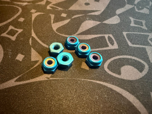 8-32 Hex Locknut Low Profile - Blue