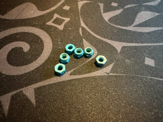 4-40 Sm Pat 3/16 Lock Nut - Blue