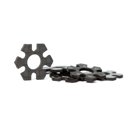 CARBON 1/10TH 12MM HEX TRACK WIDTH SPACERS (0.5MM AND 1.0MM)