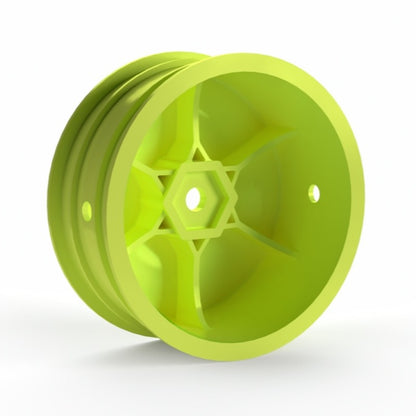 Avid – Truss 2.2 – 1/10th 2wd wide front buggy dished wheels – yellow – 4 pcs (std 12mm hex)