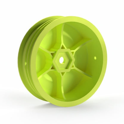 Avid – Truss 2.2 – 1/10th 2wd slim front buggy dished wheels – yellow – 4 pcs (std 12mm hex)