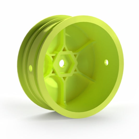 Avid – Truss 2.2 – 1/10th 4wd front buggy dished wheels – yellow – 4 pcs (std 12mm hex)