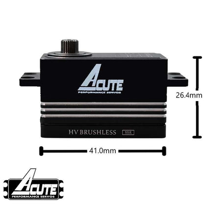 ACUTE XP1506R – DIGITAL HV LOW PROFILE DABLTS BRUSHLESS SERVO – TITANIUM/STEEL GEARS – FULL ALLOY CASE (15.0KG TORQUE – 0.06S SPEED @7.4V)