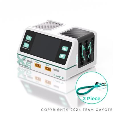 CAYOTE 2-Force X5 Charger with 2 XT90 Leads - UK