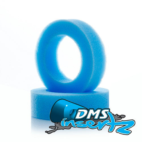 DMS Insertz – Widez Blue 2wd wide front foam tire Insertz – medium (1 pr)