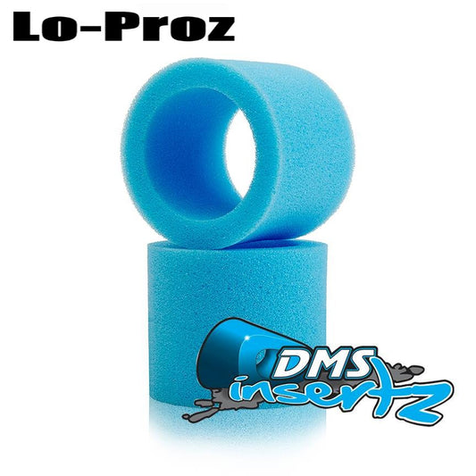 DMS INSERTZ – LO-PROZ – BLUE LOW PROFILE 2WD FRONT FOAM TIRE INSERTZ – MEDIUM – PR (50MM WIDE – TRIM TO SIZE) DMS320