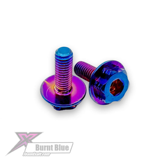 Exalt – Surelock Burnt Blue titanium 2in1 3 x 6mm motor screw kit (pr)