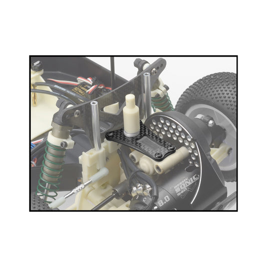 RC10 WORLDS 2.5MM C/F TRANSMISSION BRACE (3 GEAR) Item No. JC2306