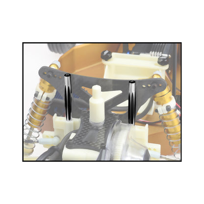 JCONCEPTS-RC10 DIAMOND WING TUBES, BLACK-2PC